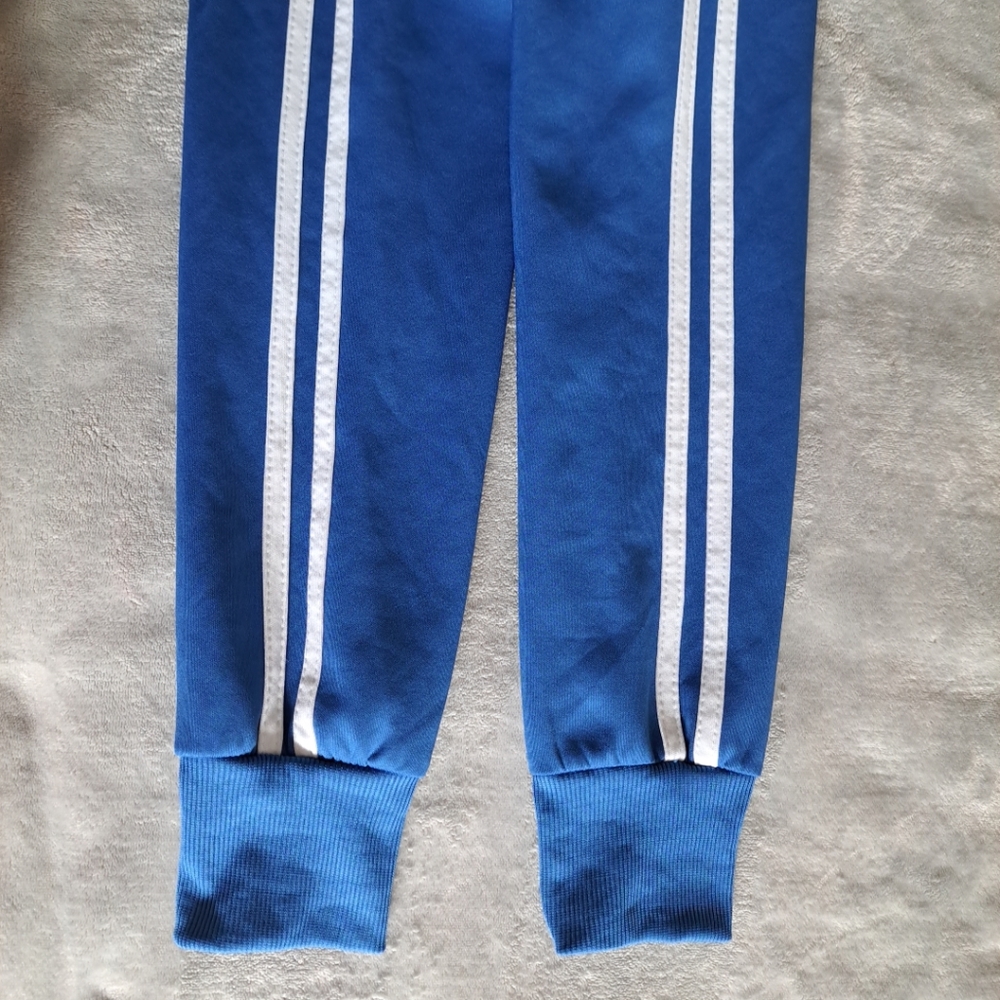 AQ Sport Women's Pullover Hoodie Sweatshirt Blue White Arm Stripes Gym Sporty S - Picture 4 of 12